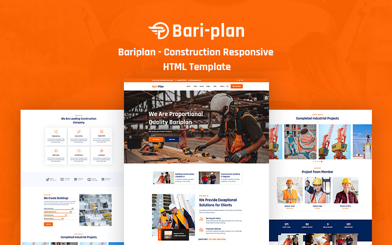 Bariplan – İnşaat Web Sitesi Şablonu