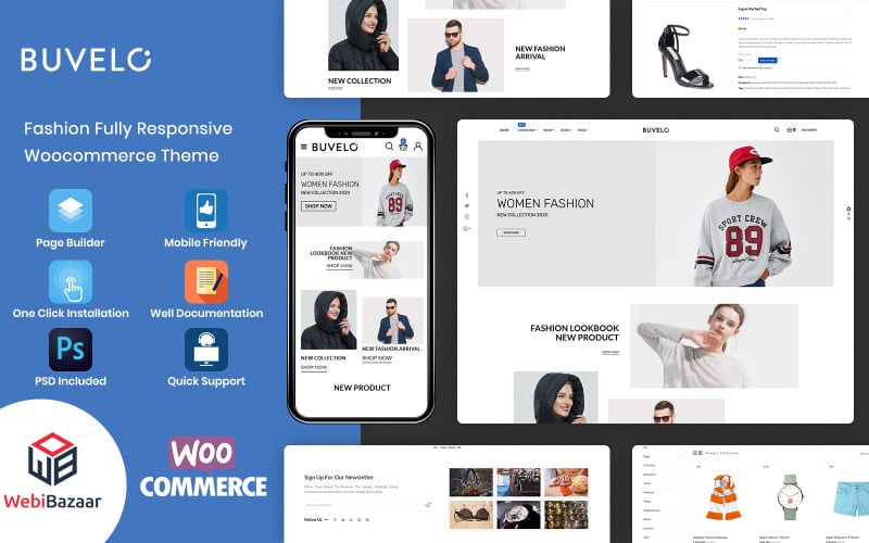 Buvelo — многоцелевой шаблон WooCommerce для магазина модной одежды