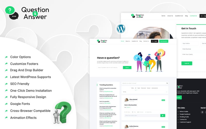 Q&A – Frage & Antwort WordPress Theme