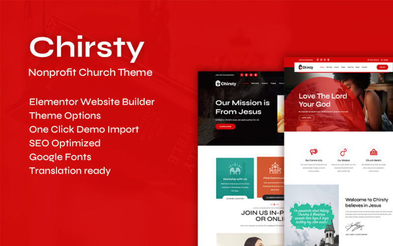 Chirsty - uniwersalny motyw WordPress dla organizacji non-profit