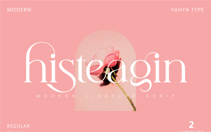 Histeagin – сучасний шрифт із засечками