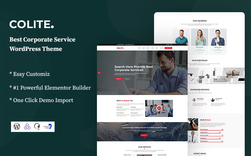 Colite - WordPress-Theme für Unternehmensdienste