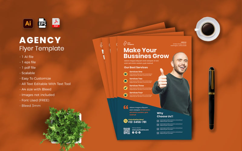 Agency flyer Template vol-08