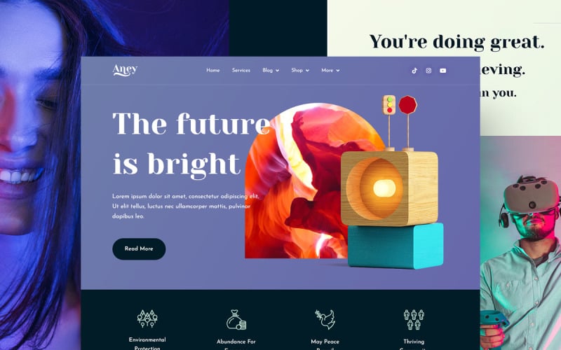 Aney – Vibrant Elementor Template-Kit