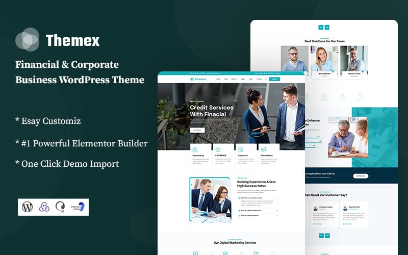 Themex - Thème WordPress pour les finances et les entreprises