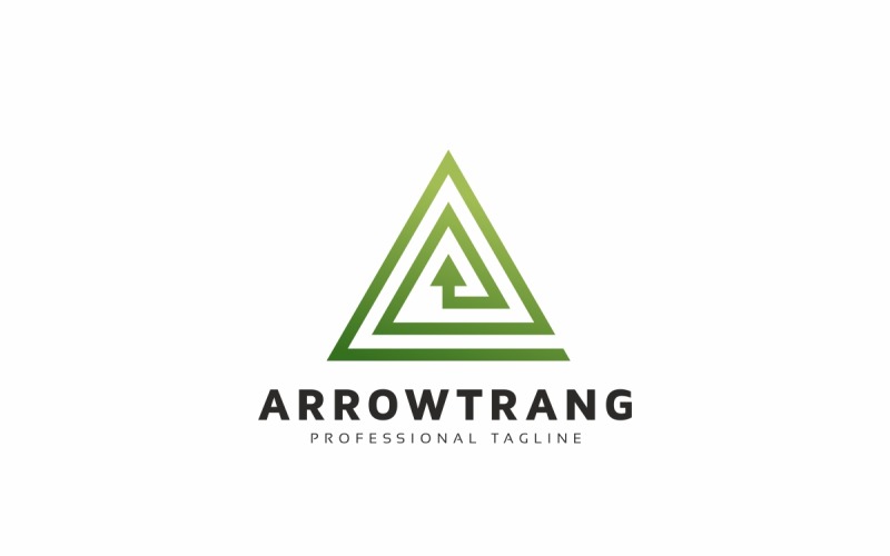 Arrow Triangle Logo Template