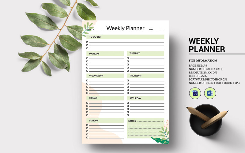 Afdrukbare persoonlijke weekplanner