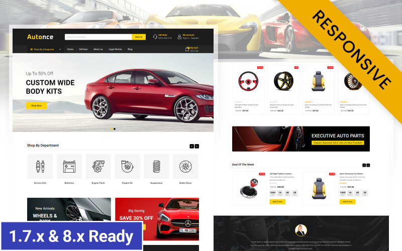 Autonce - Tema reattivo Prestashop del negozio di automobili