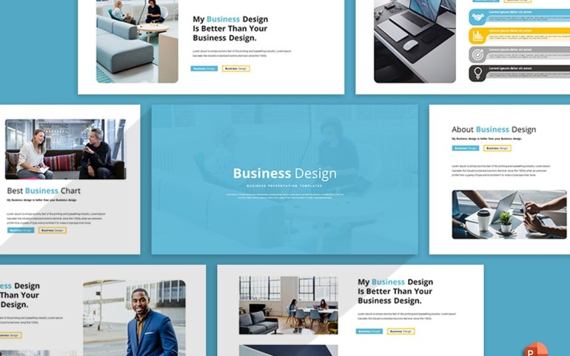 Design aziendale - modello di PowerPoint