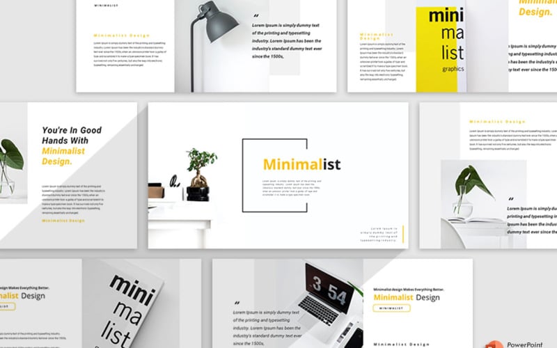 Design Minimalista - Modelo PowerPoint