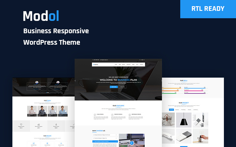 Modol - Responsywny motyw biznesowy WordPress