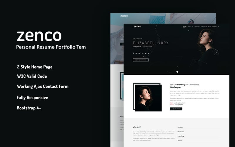 Zenco - Responsive Resume Template