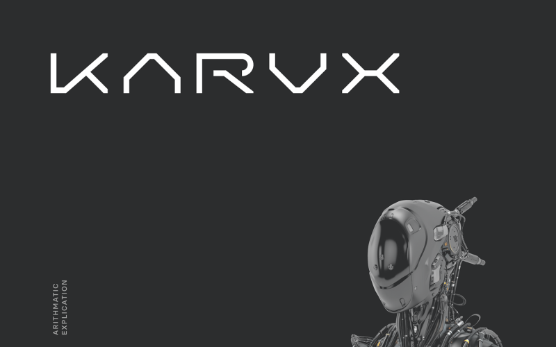 Karvx Fütüristik Teknoloji Yazı Tipi