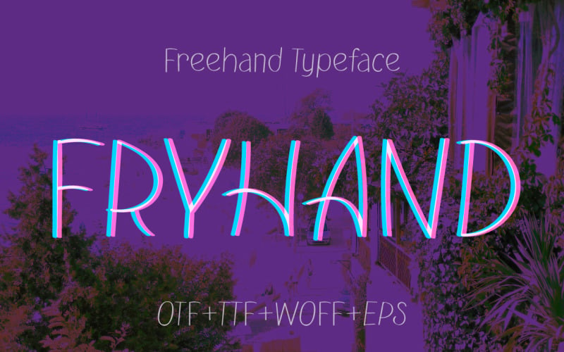 Fryhand Handwritten Sans Serif Font