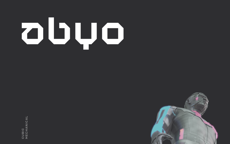 Abyo Futuristic Tech Шрифт