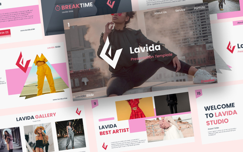 Lavida - Modèle PowerPoint créatif