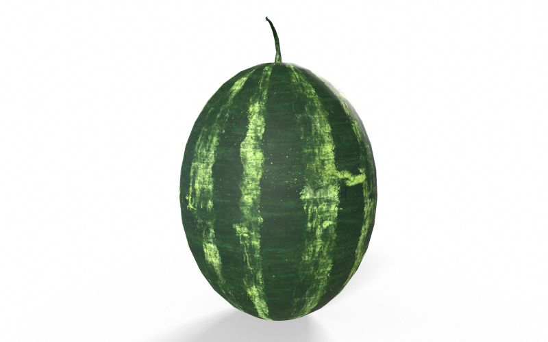 Vattenmelon Low-poly 3D-modell