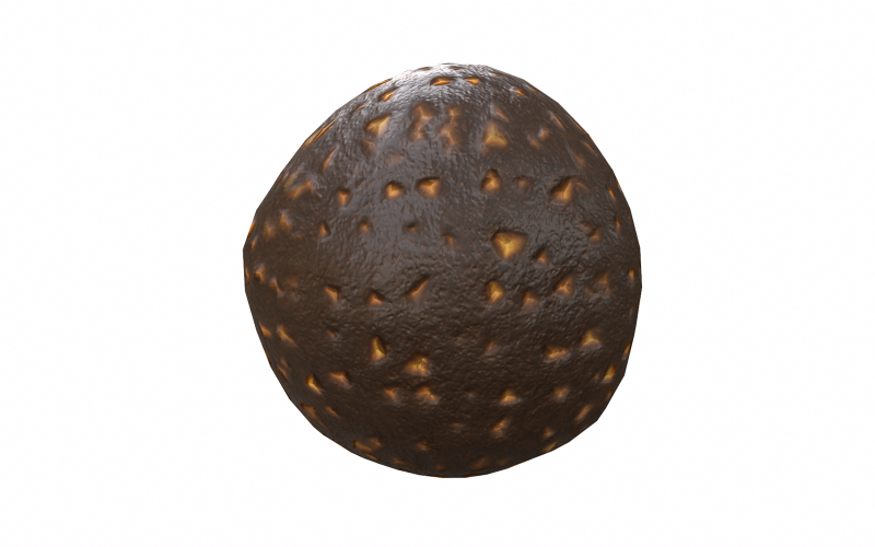 Chokladbomb Lågpoly 3D-modell