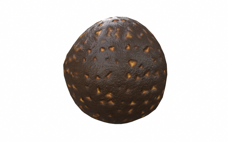 Шоколадная бомба Низкополигональная 3D модель
