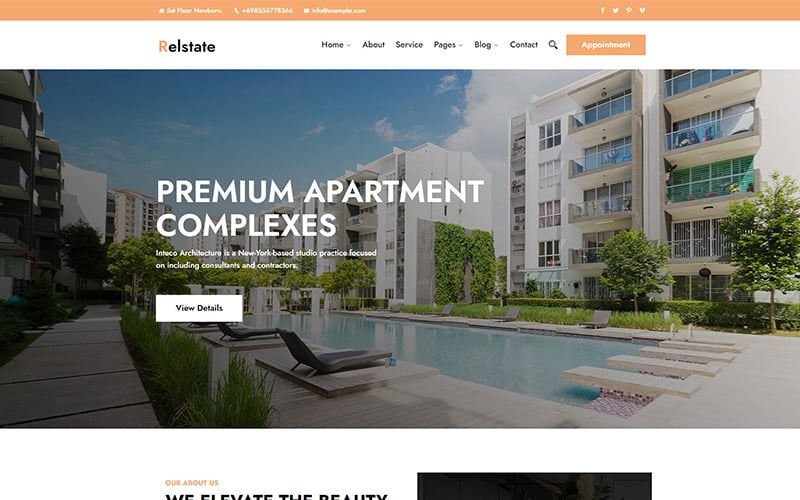 Relstate - Responsywny motyw WordPress w Realestate