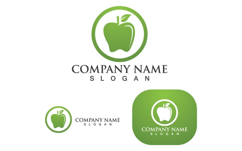 Apple Vector Logo Design Icon Logo Template V2