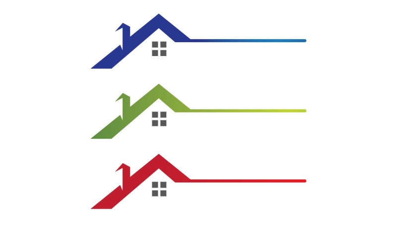 Casa y Casa Símbolo Logo Vector V8