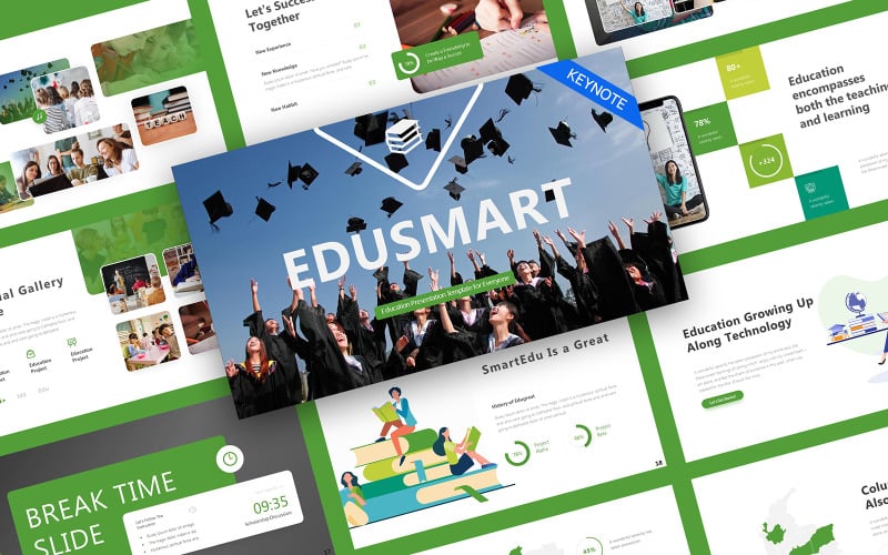Modèle de présentation de l'éducation EduSmart