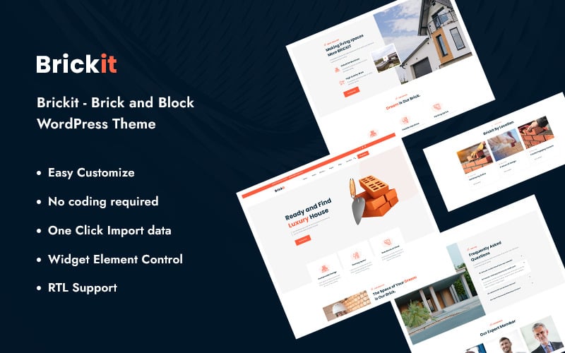 Brickit - Brick and Block WordPress-tema