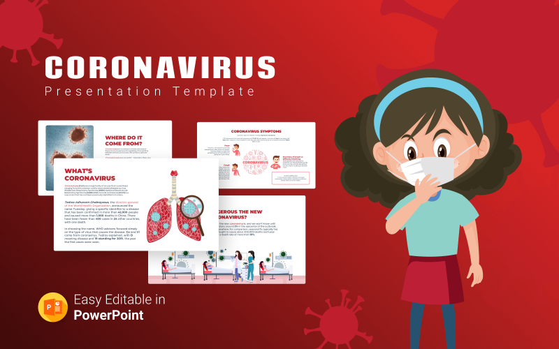 Coronavirus Powerpoint bemutatósablon