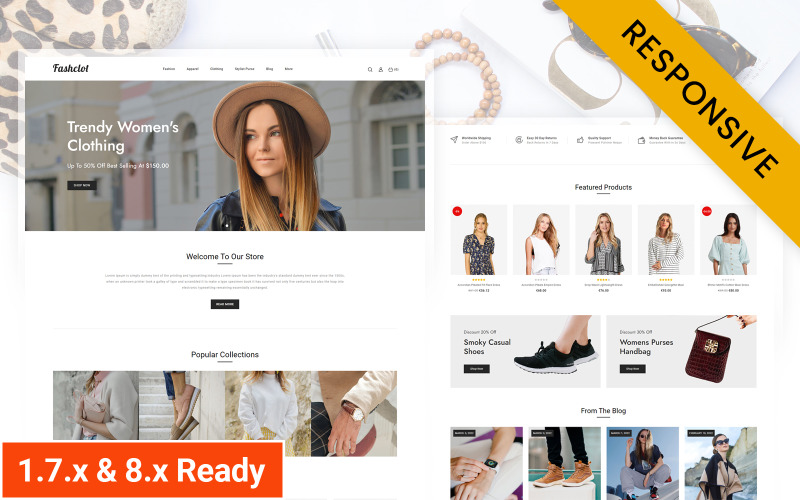 FashClot - адаптивна тема Prestashop для модного магазину