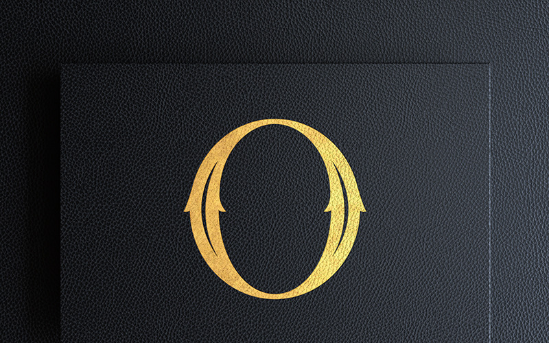 O Buchstabe kreatives Luxus-Logo-Design-Konzept