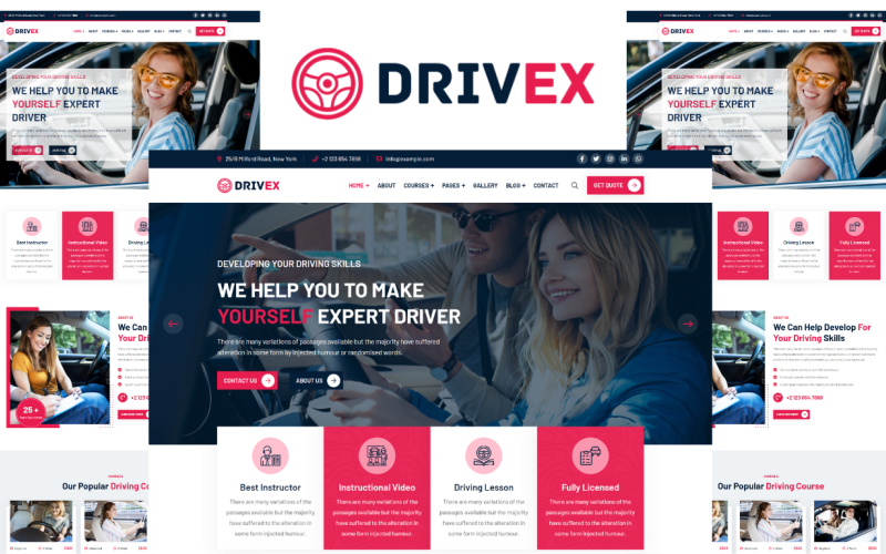 Drivex - html5模板的驾驶学校