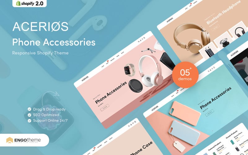 Acerios - Tema de Shopify para accesorios de teléfono