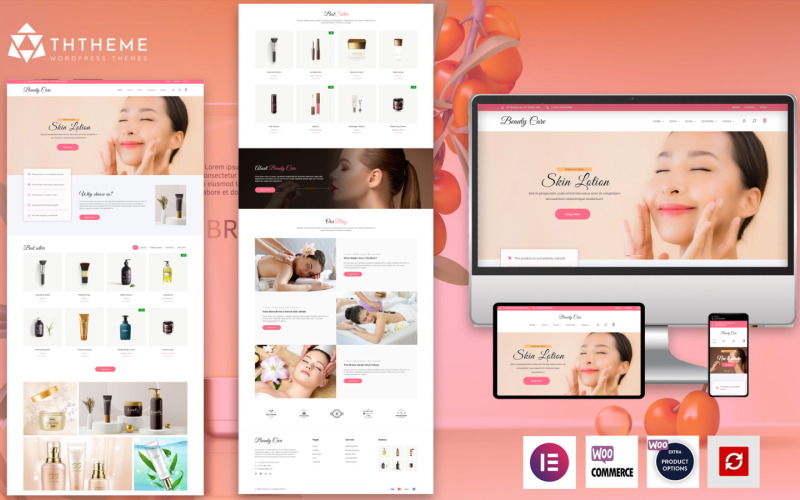 Beauty Care – Elementor Cosmetic & Spa WordPress teması