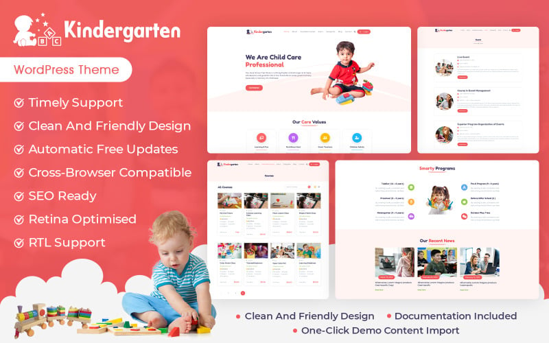 Kindergarten & Spielschule WordPress-Theme