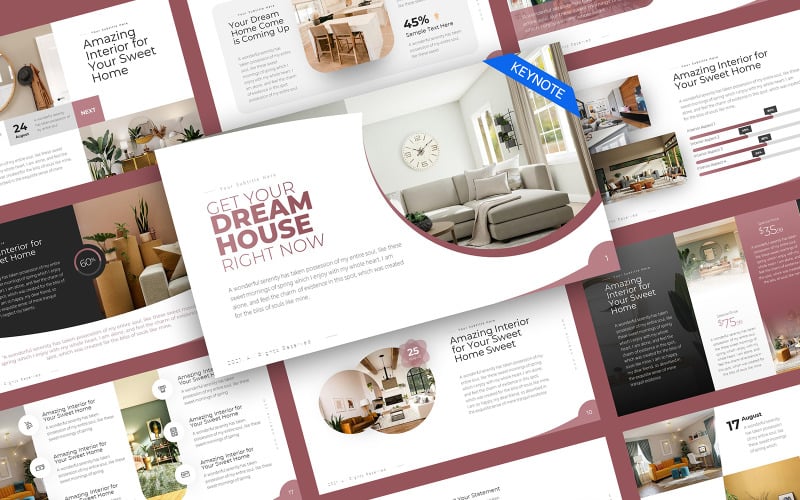 Dream House Home Interior Keynote Template