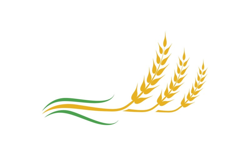 小麦食品标志和标志健康V8