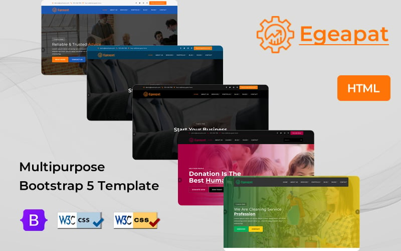 Egeapat - Plantilla HTML multipropósito