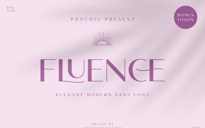 Fluence | Elegáns Modern Sans betűtípus