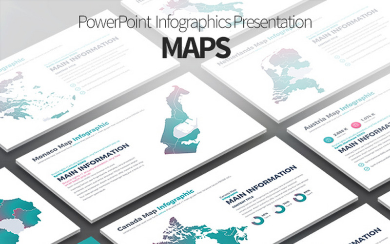 MAPY - Prezentacja infografiki PowerPoint