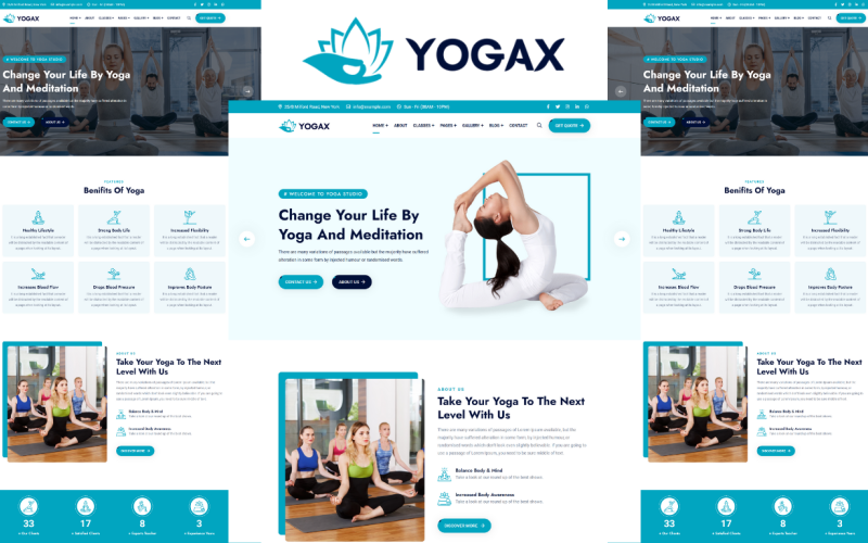Yogax - Modèle HTML5 de yoga et de méditation