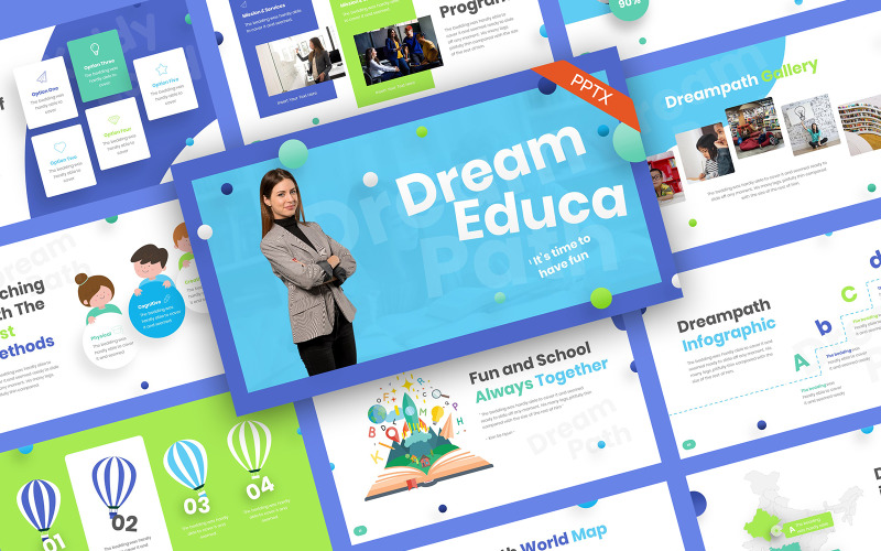 DreamEduca教育演示文稿模板