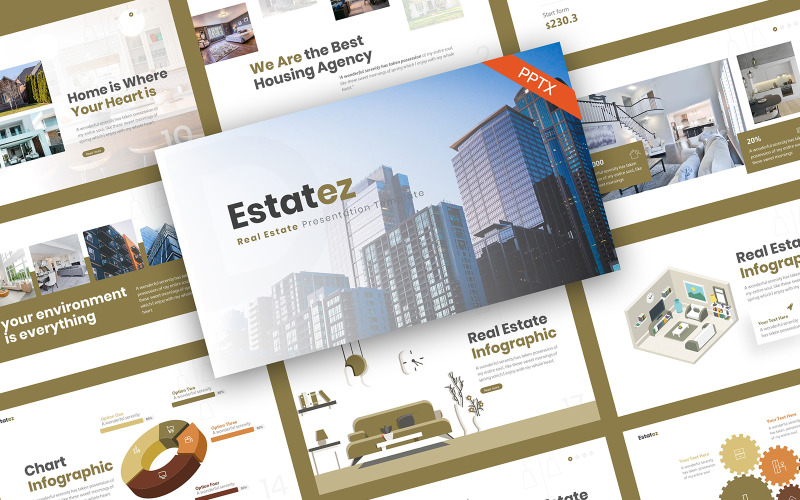Estatez Real Estate PowerPoint-mall