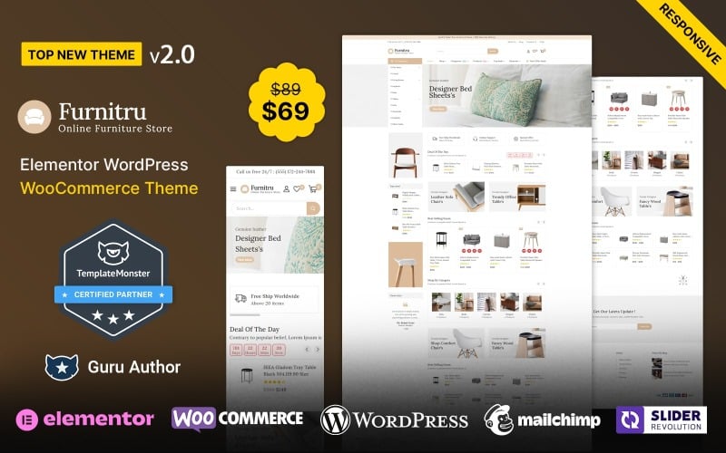 Furnitru - Furniture Store WooCommerce Themes