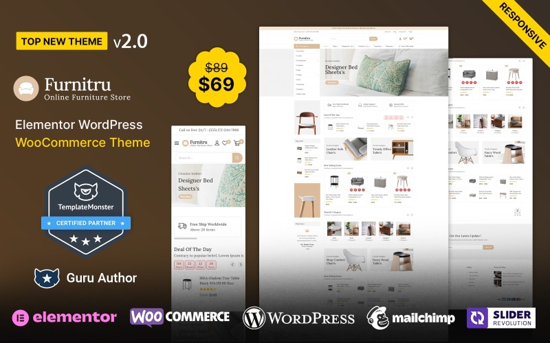 Furnitru - Temas WooCommerce para loja de móveis