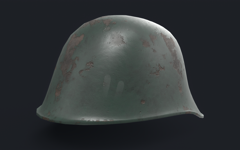 二战德国Stahlhelm低聚3D模型