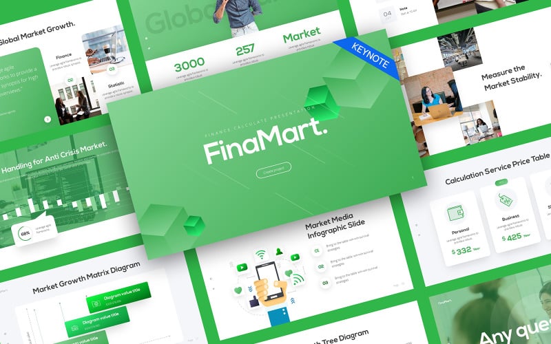 FinaMart Finance Keynote Шаблон