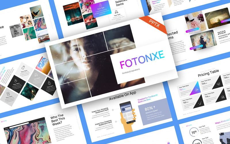 Fotonxe Portfolio PowerPoint-Vorlage