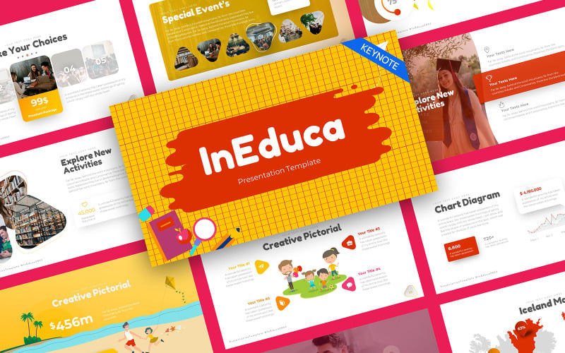 InEduca教育创意主题演讲模板