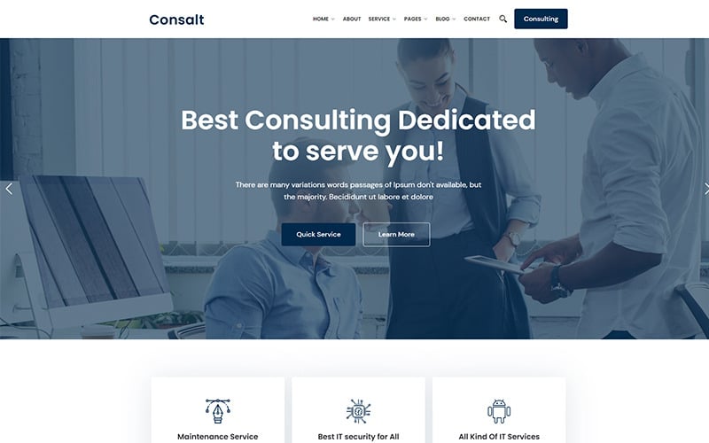 Consalt - Conseil Thème WordPress Responsive